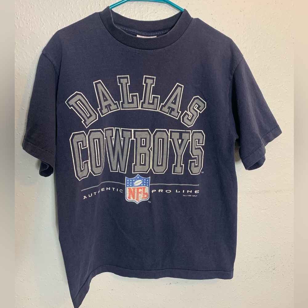 Mens Vintage 1995 Dallas Cowboys T-Shirt Single Stitch Big Logo Mens Size Medium